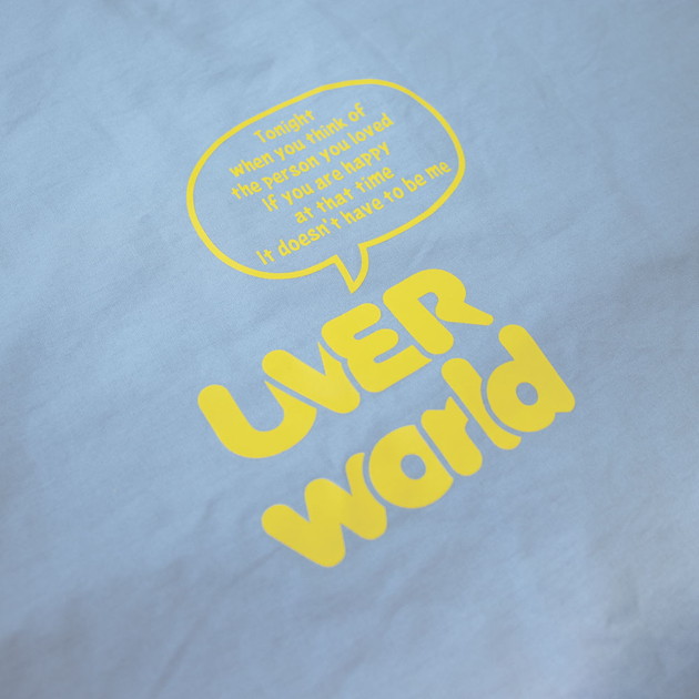 Messageトートバッグ/ブルー×イエロー