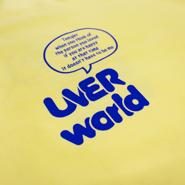 Messageトートバッグ/イエロー×ネイビー