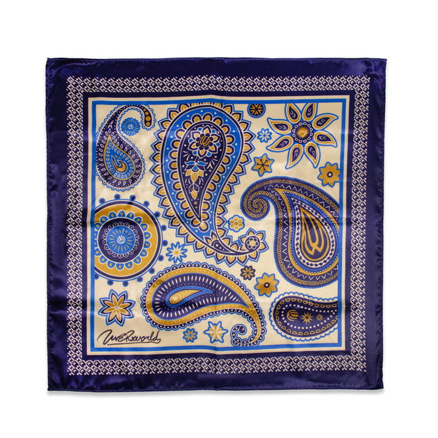 Uwオリジナルスカーフ/ブルー