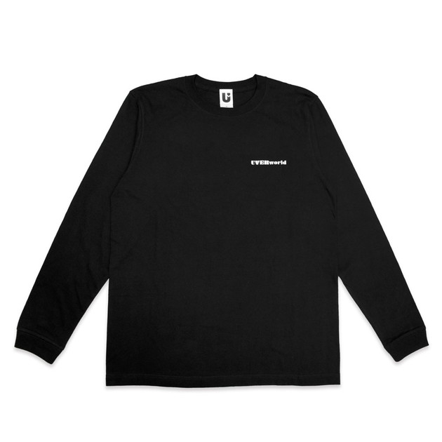 ロングスリーブTシャツ (ひまわり)/ブラック