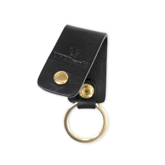 Uwレザーキーホルダー B/ブラック