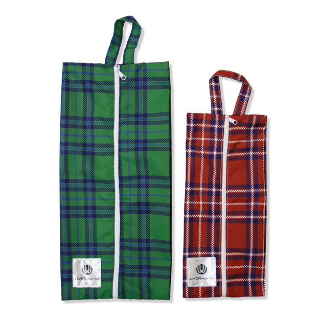 トラベルポーチセット (タータンチェック)