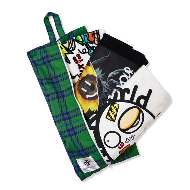 トラベルポーチセット (タータンチェック)