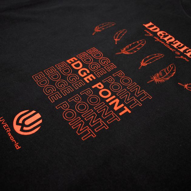 EDGE POINT ロングスリーブTシャツ(ブラック)