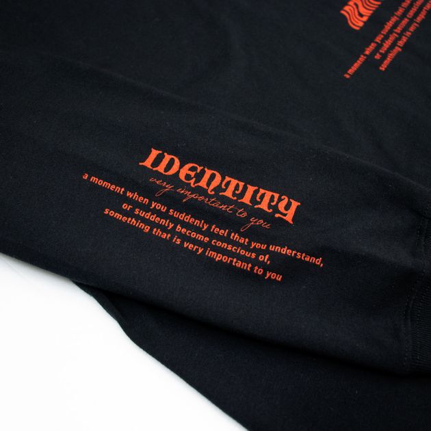 EDGE POINT ロングスリーブTシャツ(ブラック)