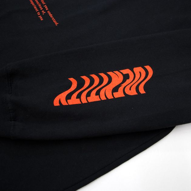 EDGE POINT ロングスリーブTシャツ(ブラック)