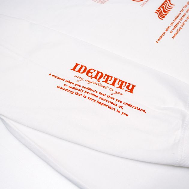 EDGE POINT ロングスリーブTシャツ(ホワイト)