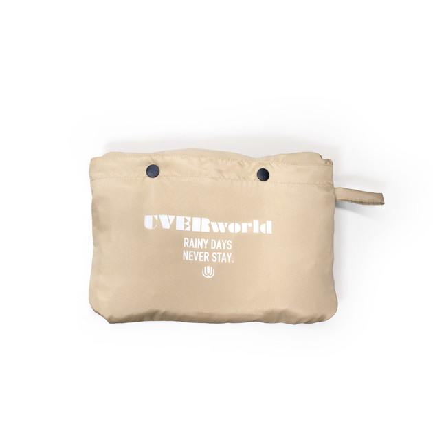 レインポンチョ（ブラック×ブラウン）【Lサイズ】