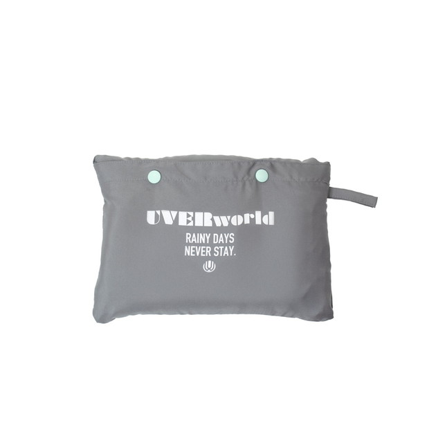 レインポンチョ（ミント×グレー）【Lサイズ】