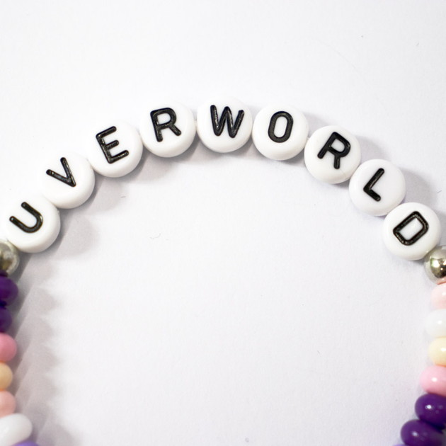 ビーズブレスレットB/スター（パープル）