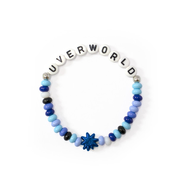 ビーズブレスレットB/スター（ブルー）