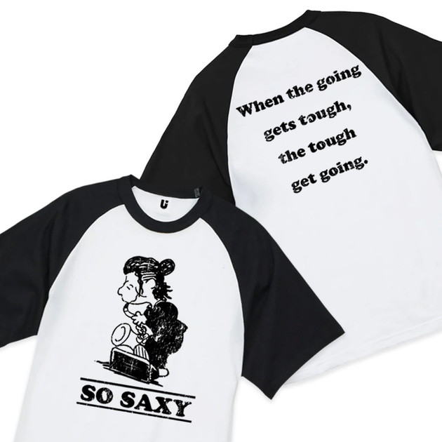 【誠果 Produce】“SO SAXY”2025 Tシャツver.2（ホワイト×ブラック）