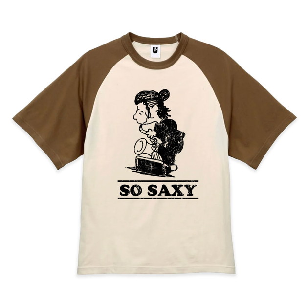 【誠果 Produce】“SO SAXY”2025 Tシャツver.2（ナチュラル×キャメル）