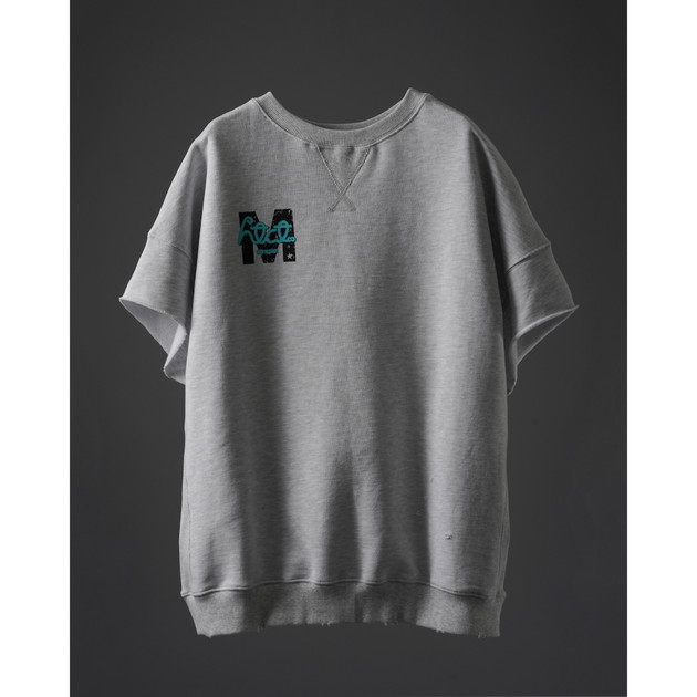 【TAKUYA∞ Produce】htct∞×M SWEAT (半袖スウェット)（グレー）