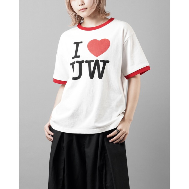 UVERworld×SAINT Mxxxxxx RINGER T-SHIRT（ホワイト×レッド）
