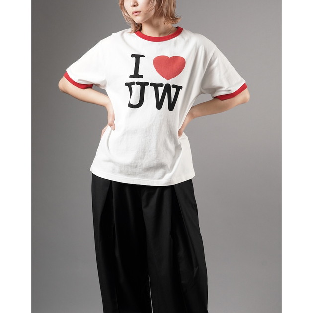UVERworld×SAINT Mxxxxxx RINGER T-SHIRT（ホワイト×レッド）