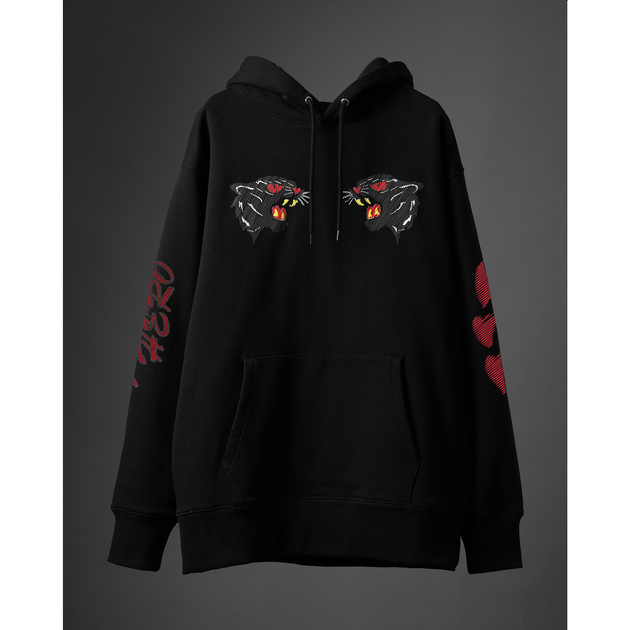 【信人 Produce】HEART WORLD HOODIE（ブラック）