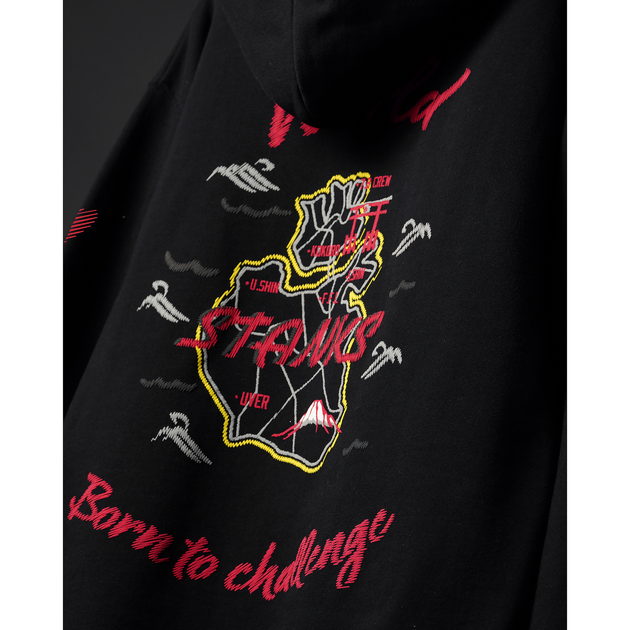 【信人 Produce】HEART WORLD HOODIE（ブラック）