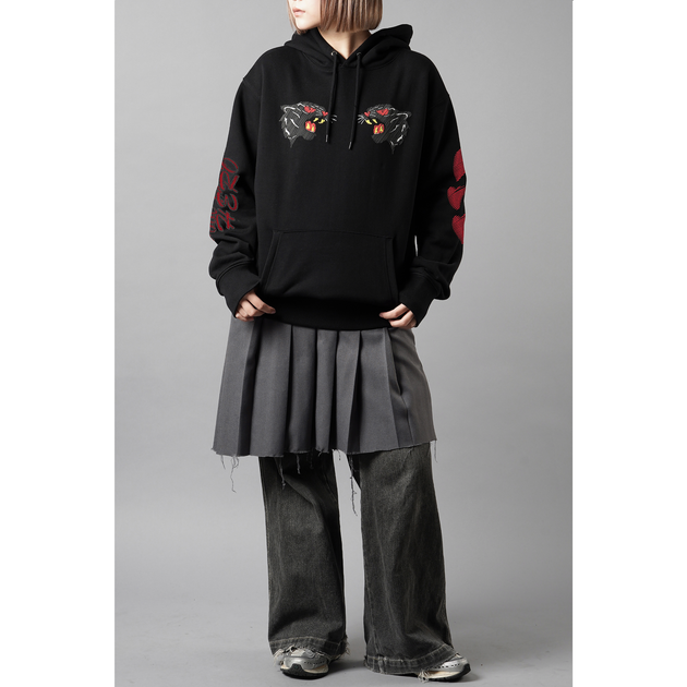 【信人 Produce】HEART WORLD HOODIE（ブラック）