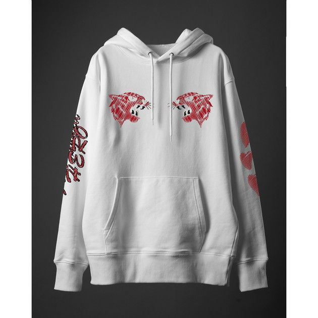 【信人 Produce】HEART WORLD HOODIE（ホワイト）