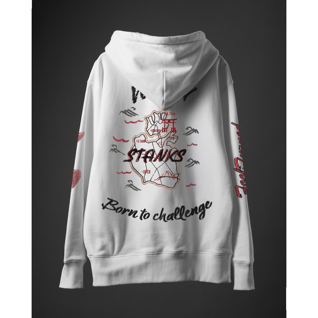 【信人 Produce】HEART WORLD HOODIE（ホワイト）