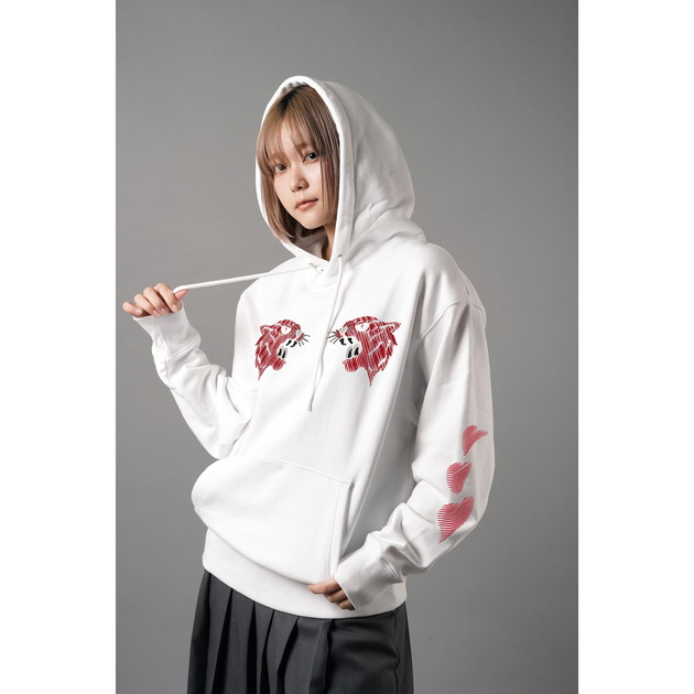 【信人 Produce】HEART WORLD HOODIE（ホワイト）