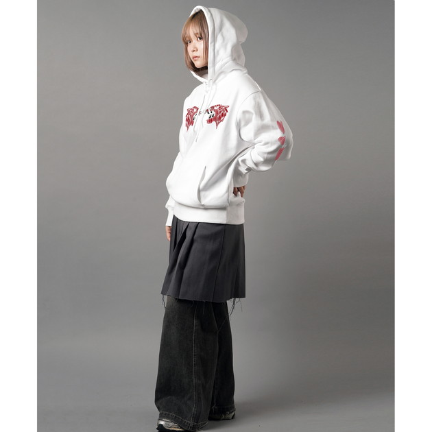 【信人 Produce】HEART WORLD HOODIE（ホワイト）