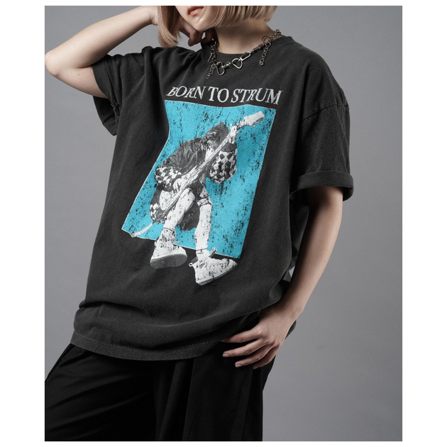 【克哉 Produce】BORN TO STRUM TEE Designed by Rebelle de luxe