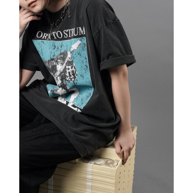 【克哉 Produce】BORN TO STRUM TEE Designed by Rebelle de luxe