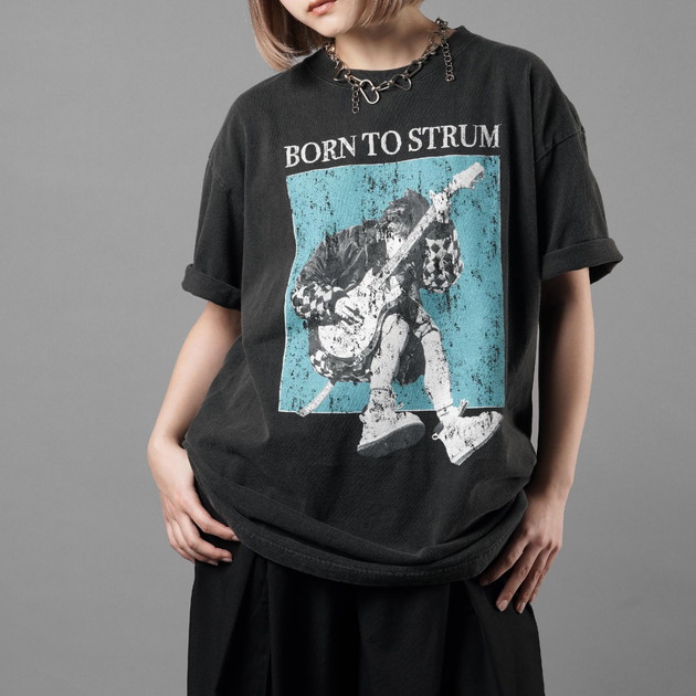 【克哉 Produce】BORN TO STRUM TEE Designed by Rebelle de luxe