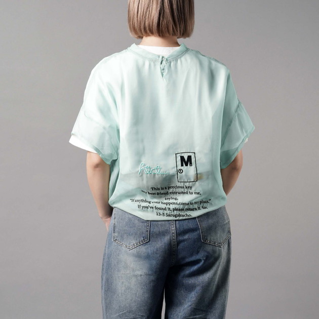 【TAKUYA∞ Produce】htct∞×M SHEER TOP（エメラルドグリーン）