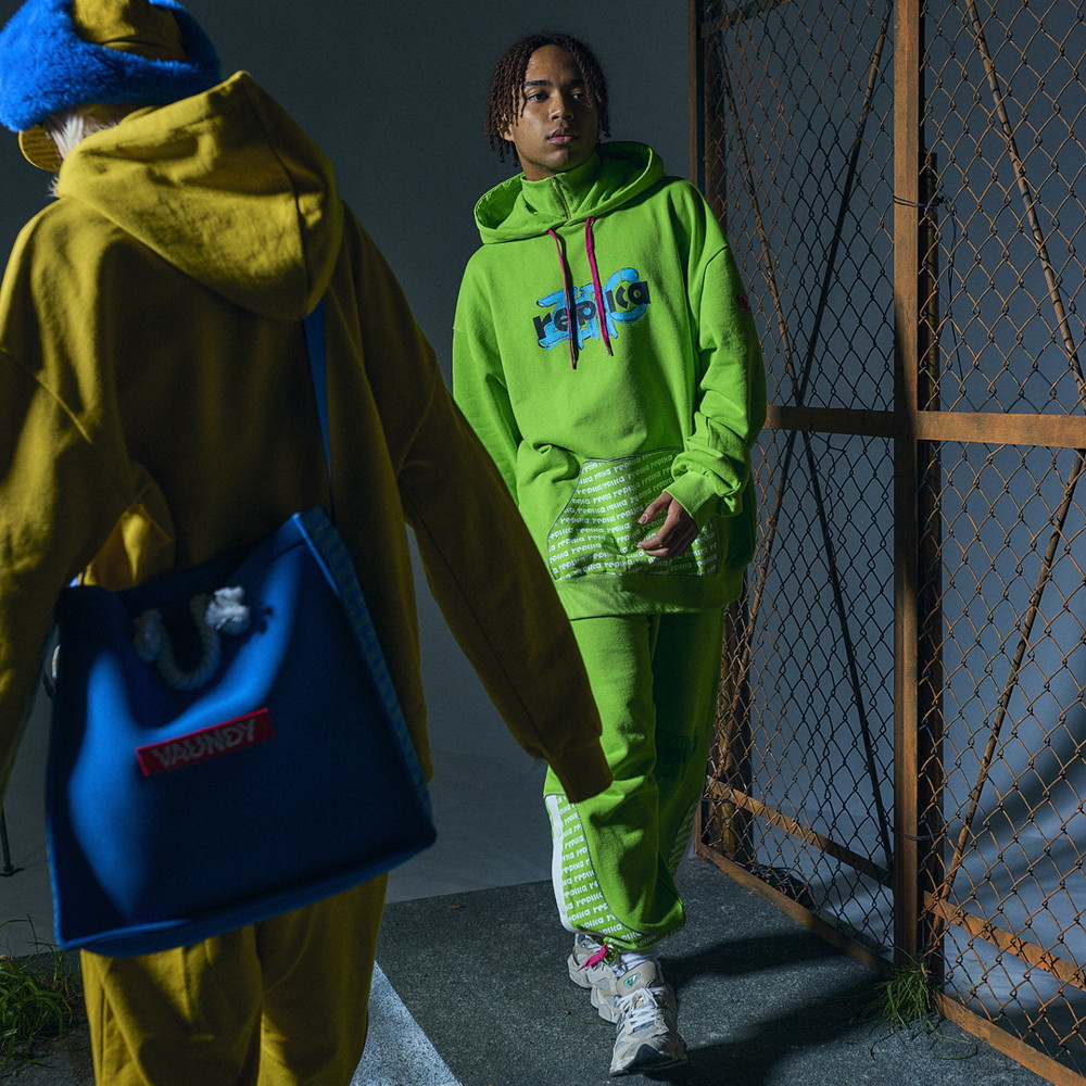 Logo Sweat Bottoms “replica ZERO”[Light Green]