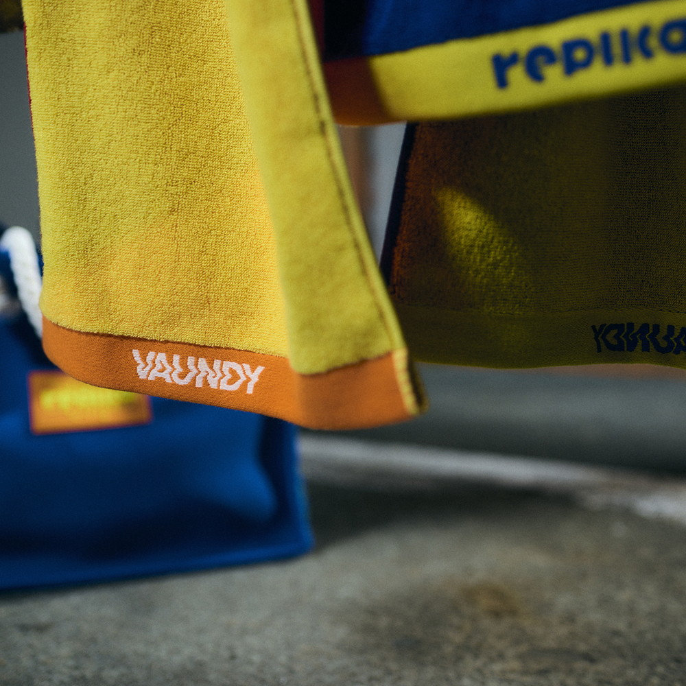 Logo Jacquard Towel “replica ZERO”[Orange x Yellow]
