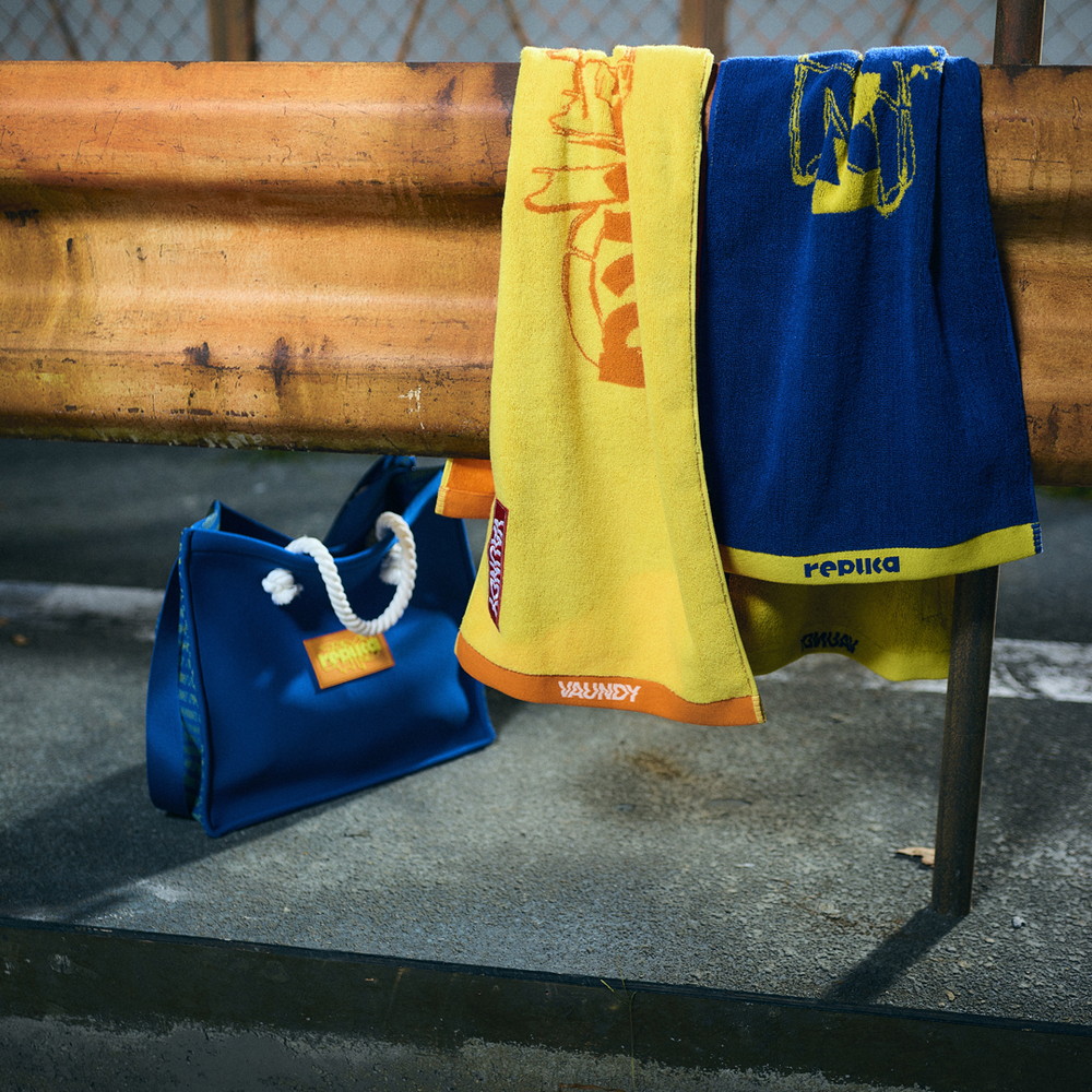 Logo Jacquard Towel “replica ZERO”[Orange x Yellow]