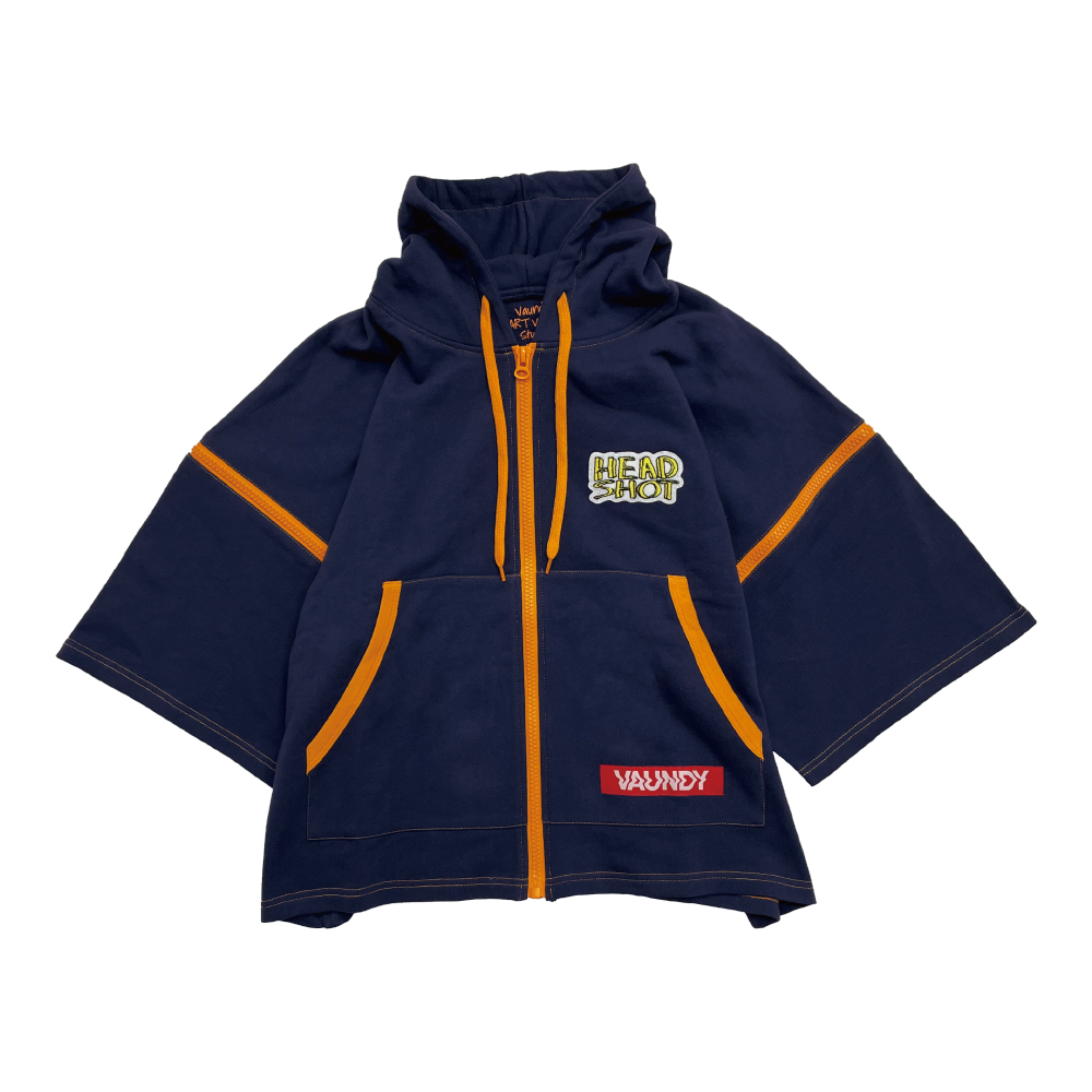 【受注販売】Short Sleeve Zip Hoodie “HEADSHOT”