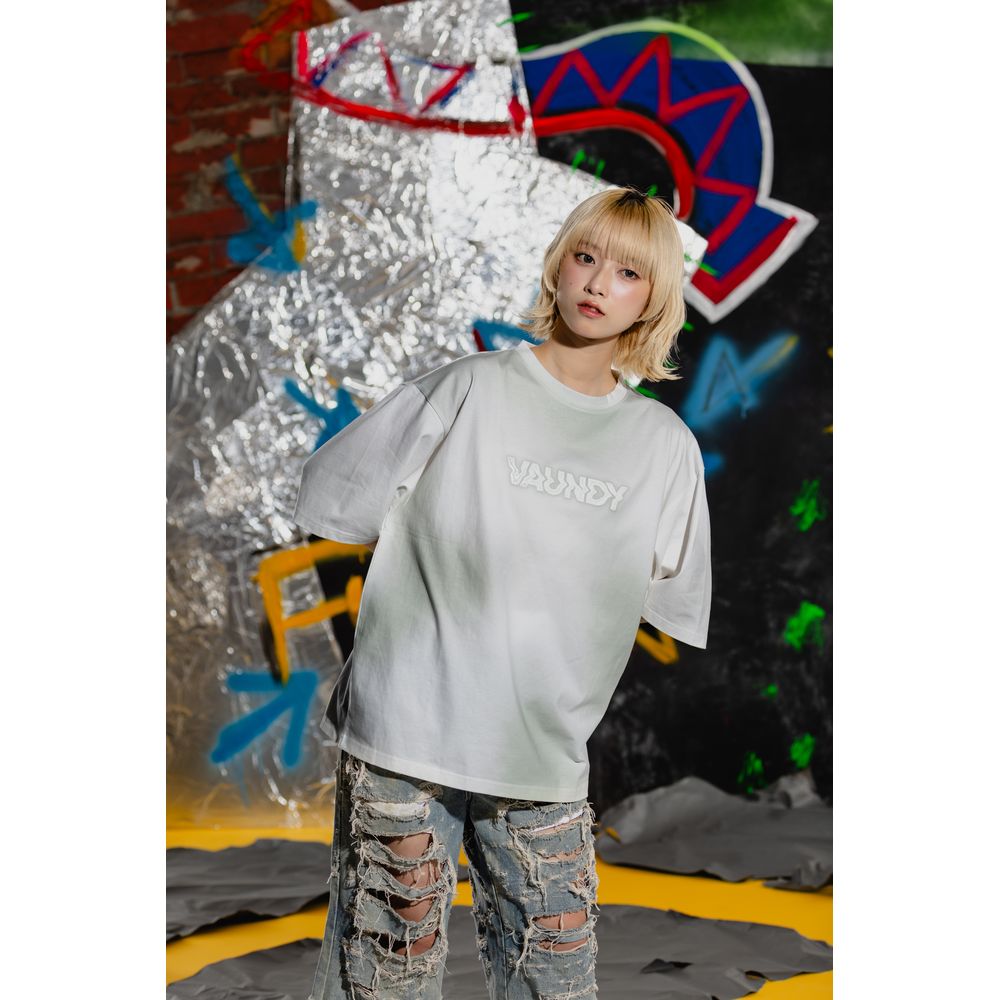 Block Logo T-shirt "FUSION"［Mint］