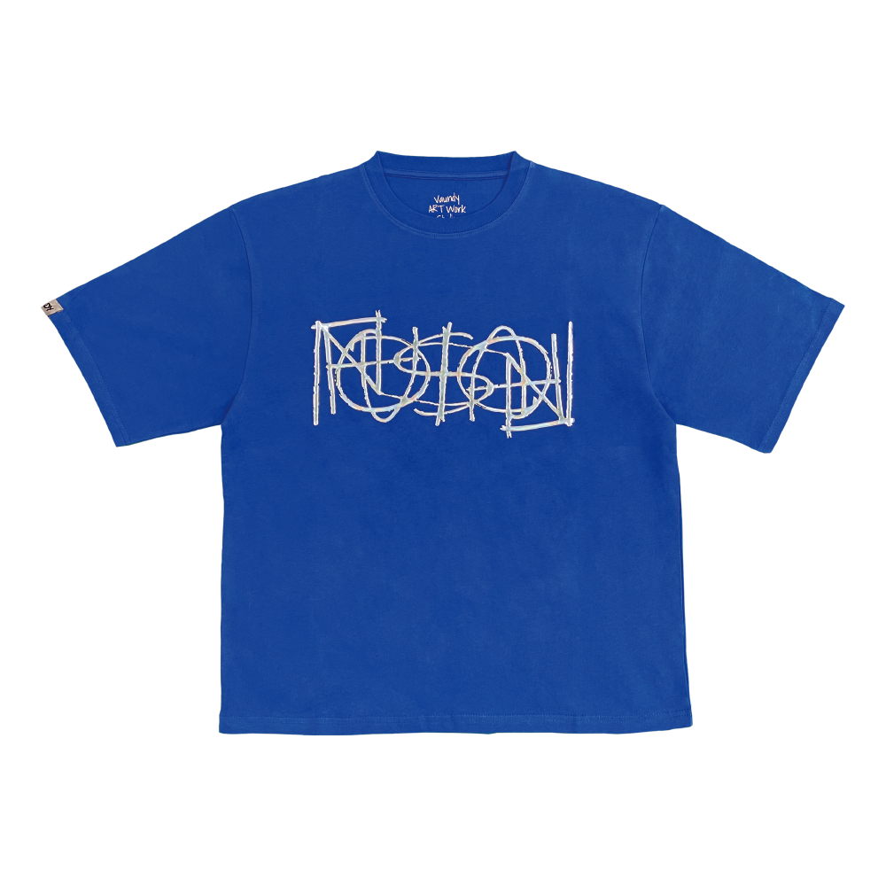 Metal Logo T-shirt "FUSION"［Blue］
