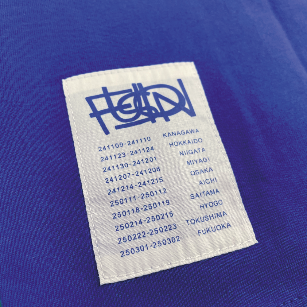 Metal Logo T-shirt "FUSION"［Blue］