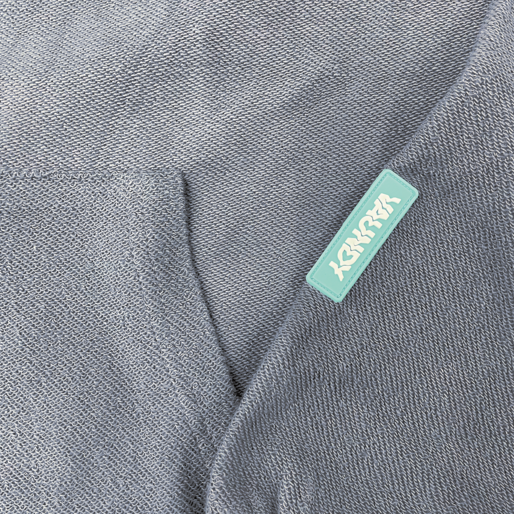 Logo Hoodie "FUSION" ［Gray × Denim］