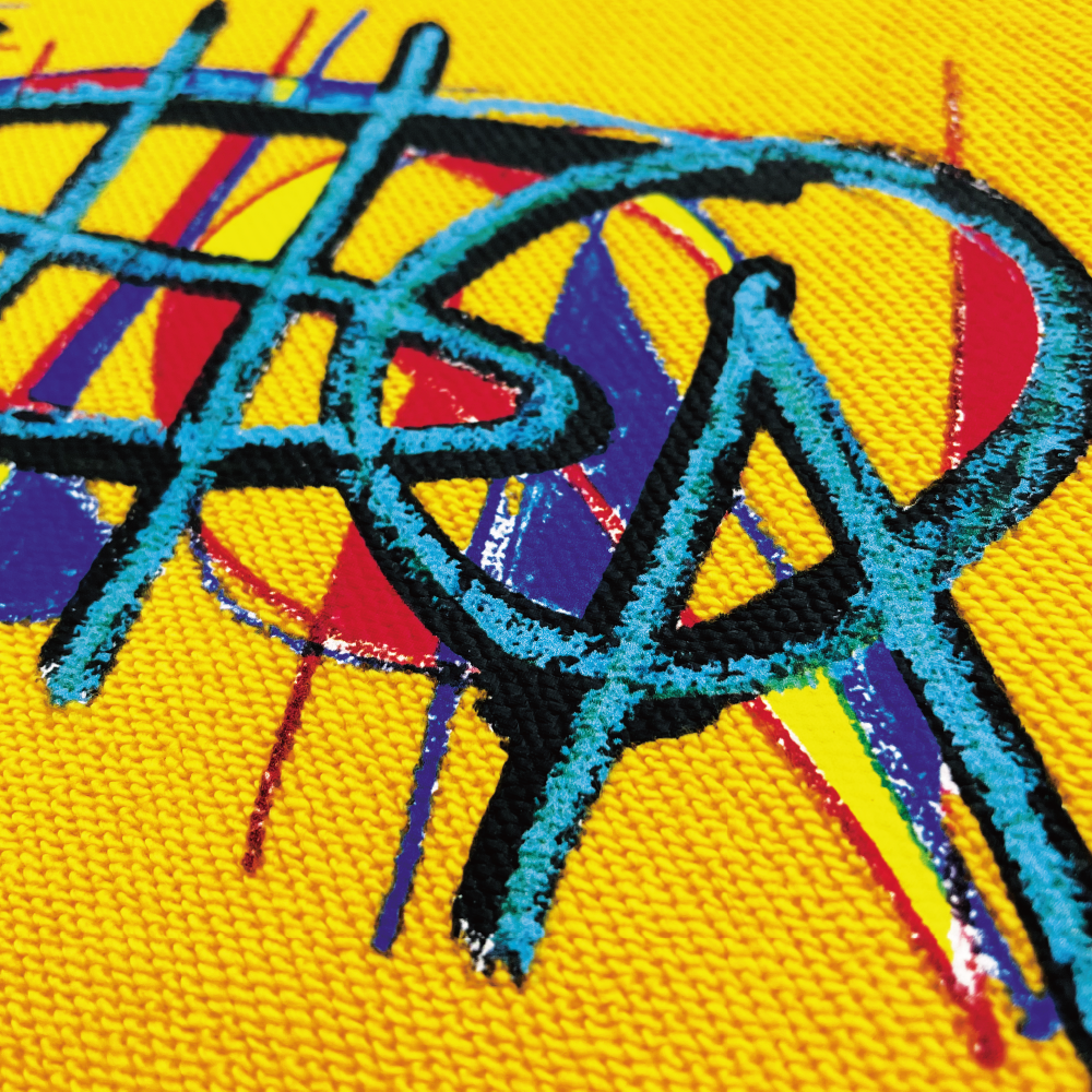 【VAWS limited】Logo Hoodie "FUSION" ［Yellow × Denim］