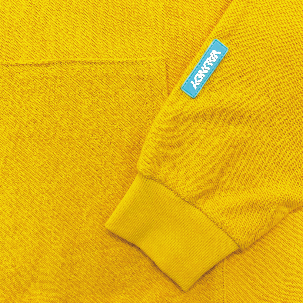 【VAWS limited】Logo Hoodie "FUSION" ［Yellow × Denim］
