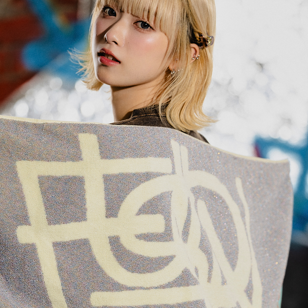 Glitter Logo Towel "FUSION"