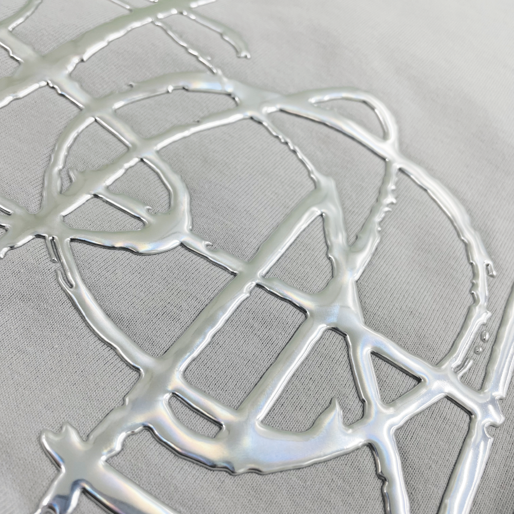 Metal Logo T-shirt "FUSION"［Gray］