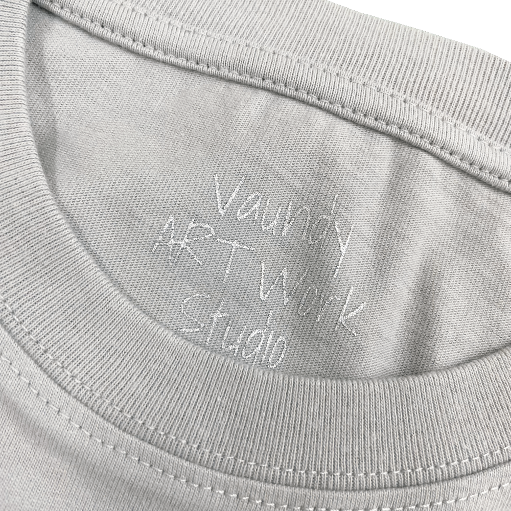 Metal Logo T-shirt "FUSION"［Gray］