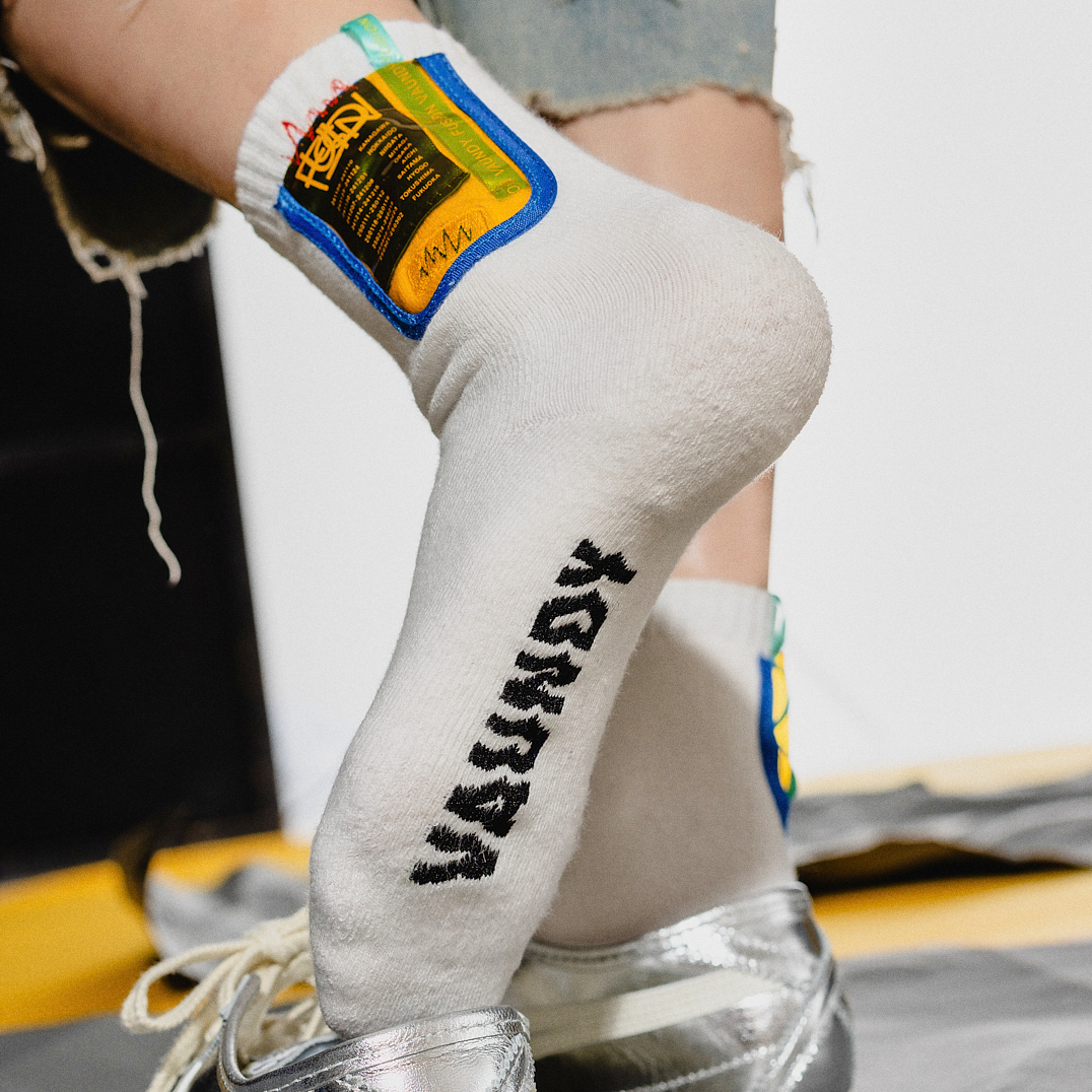 Pocket Socks "FUSION"［White］