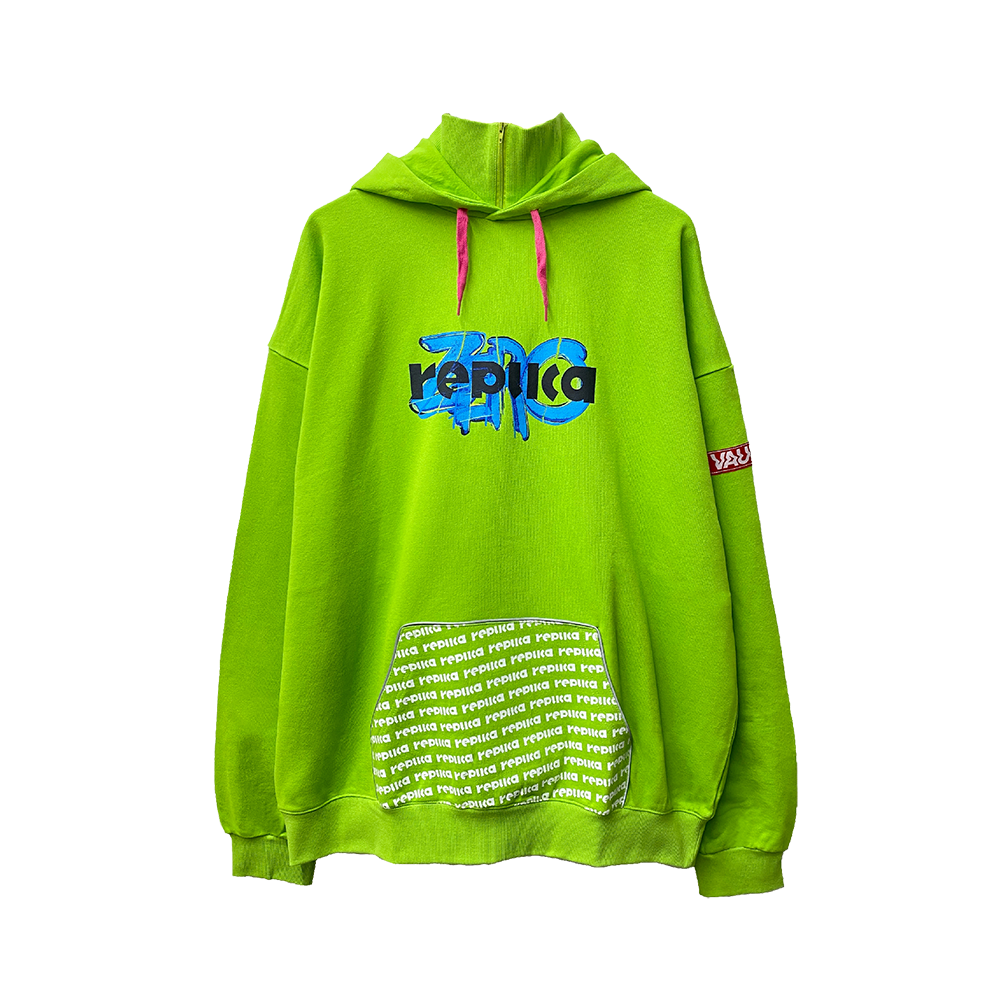 Logo Hoodie “replica ZERO”[Light Green]