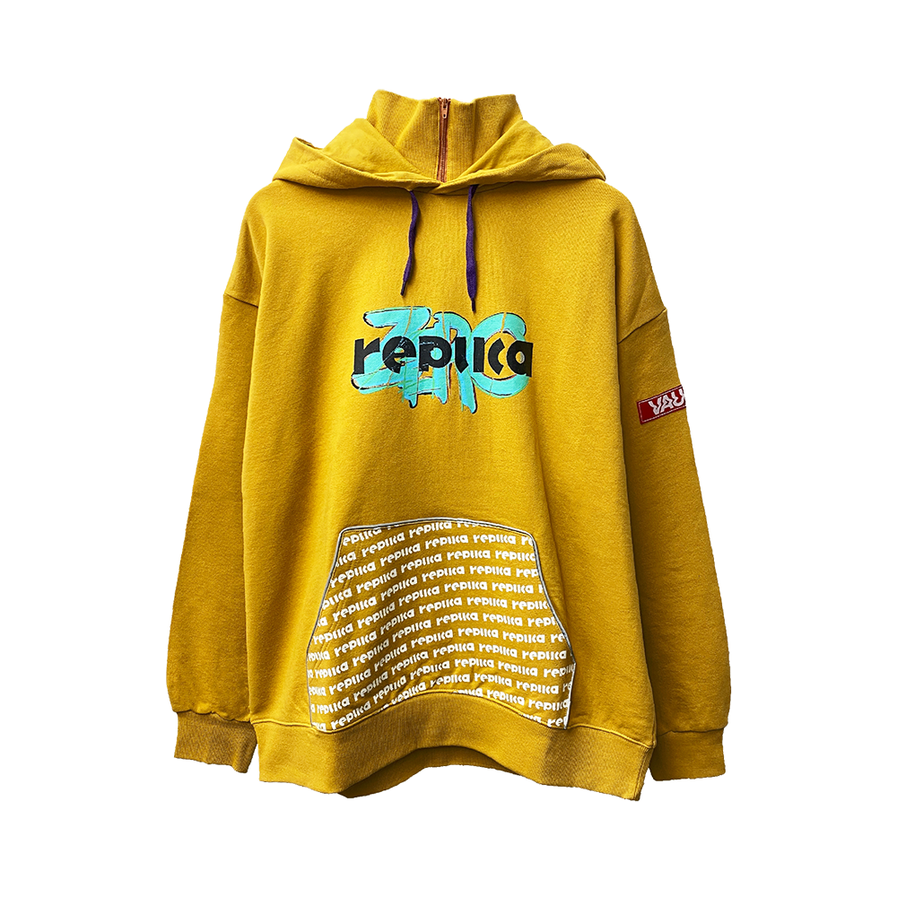 Logo Hoodie “replica ZERO”[Mustard]