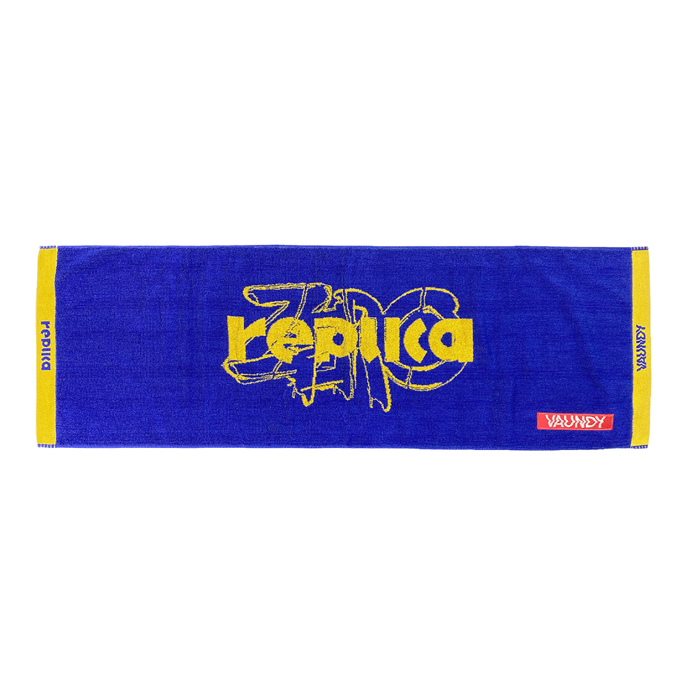 Logo Jacquard Towel “replica ZERO”[Navy x Yellow]