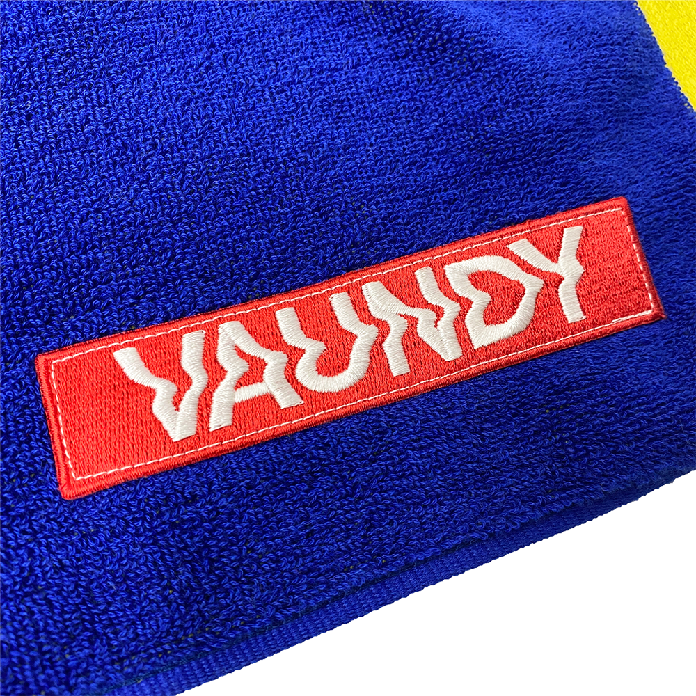 Logo Jacquard Towel “replica ZERO”[Navy x Yellow]