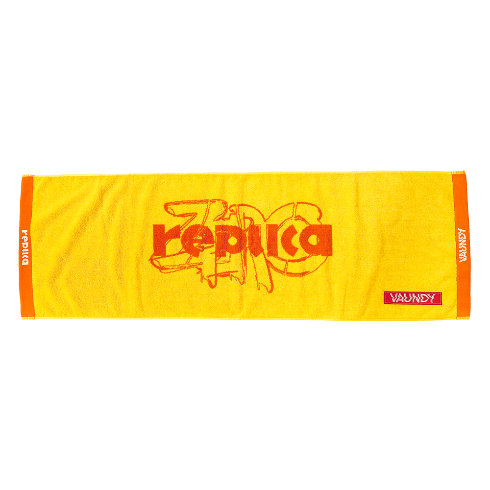 Logo Jacquard Towel “replica ZERO”[Orange x Yellow]